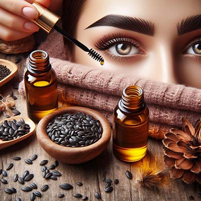 تقویت ابرو با روغن سیاهدانه